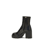 Schwarze Ankle Boots aus Kalbsleder Bos Taurus