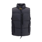Schwarze ärmellose Jacke aus Polyamid