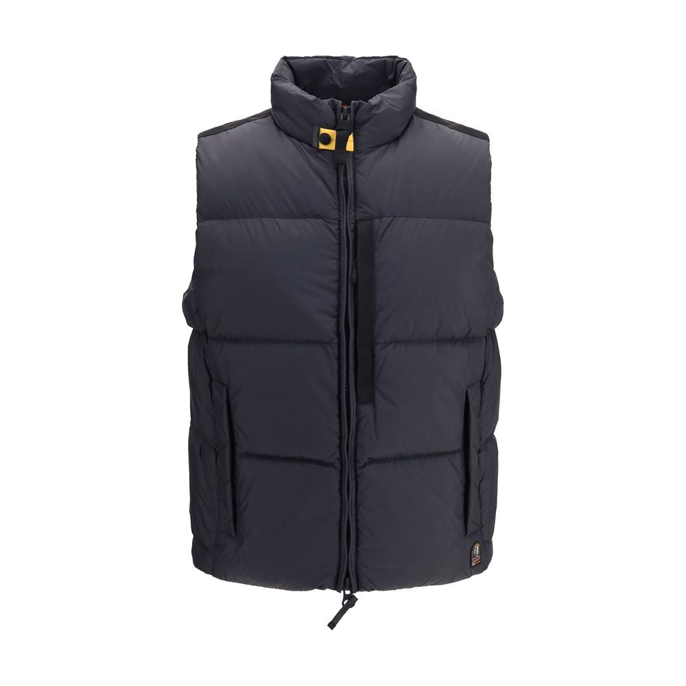 Schwarze ärmellose Jacke aus Polyamid