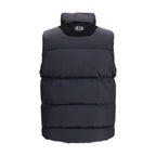 Schwarze ärmellose Jacke aus Polyamid