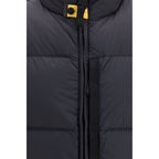 Schwarze ärmellose Jacke aus Polyamid