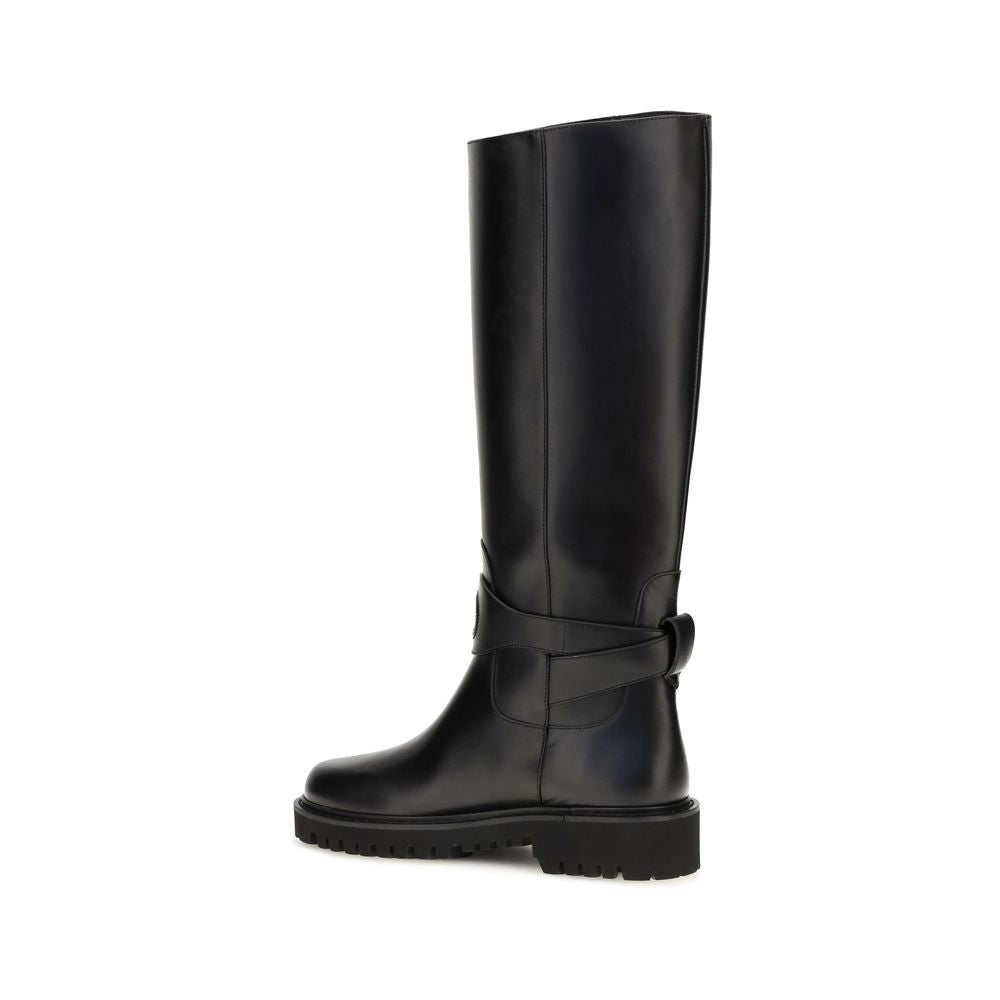 Schwarze Bos Taurus Kalbsleder Chelsea Boots