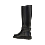 Schwarze Bos Taurus Kalbsleder Chelsea Boots
