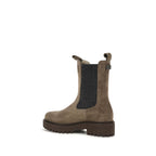 Braune Ankle Boots aus Kalbsleder Bos Taurus