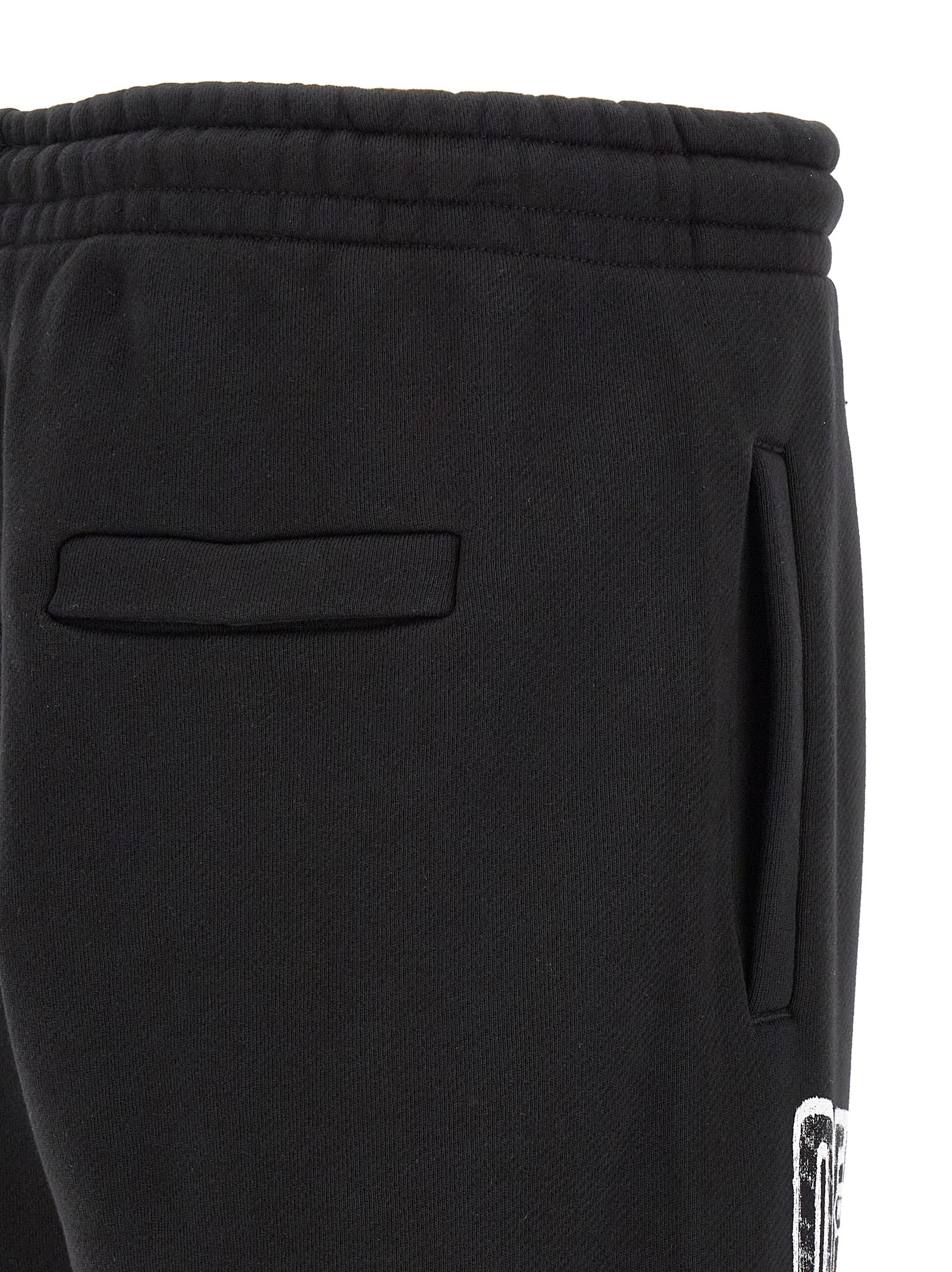 Schwarze Baumwoll-Jogginghose (Trainingshose)