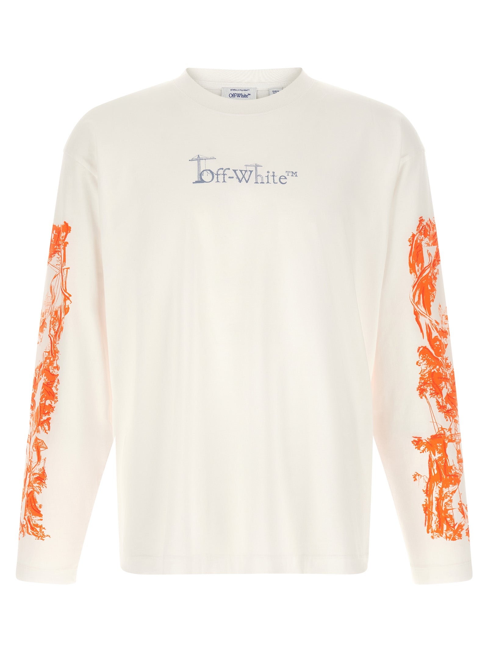 Weißes Baumwoll-T-Shirt