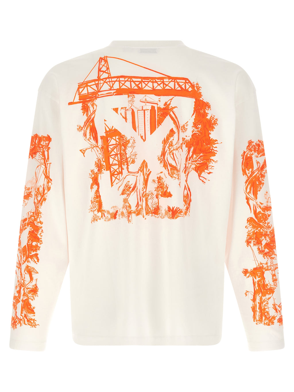 Weißes Baumwoll-T-Shirt