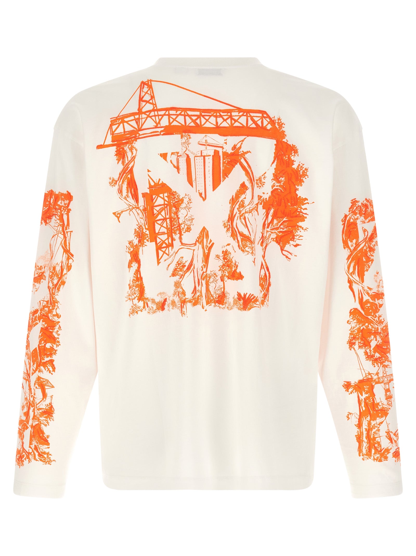 Weißes Baumwoll-T-Shirt