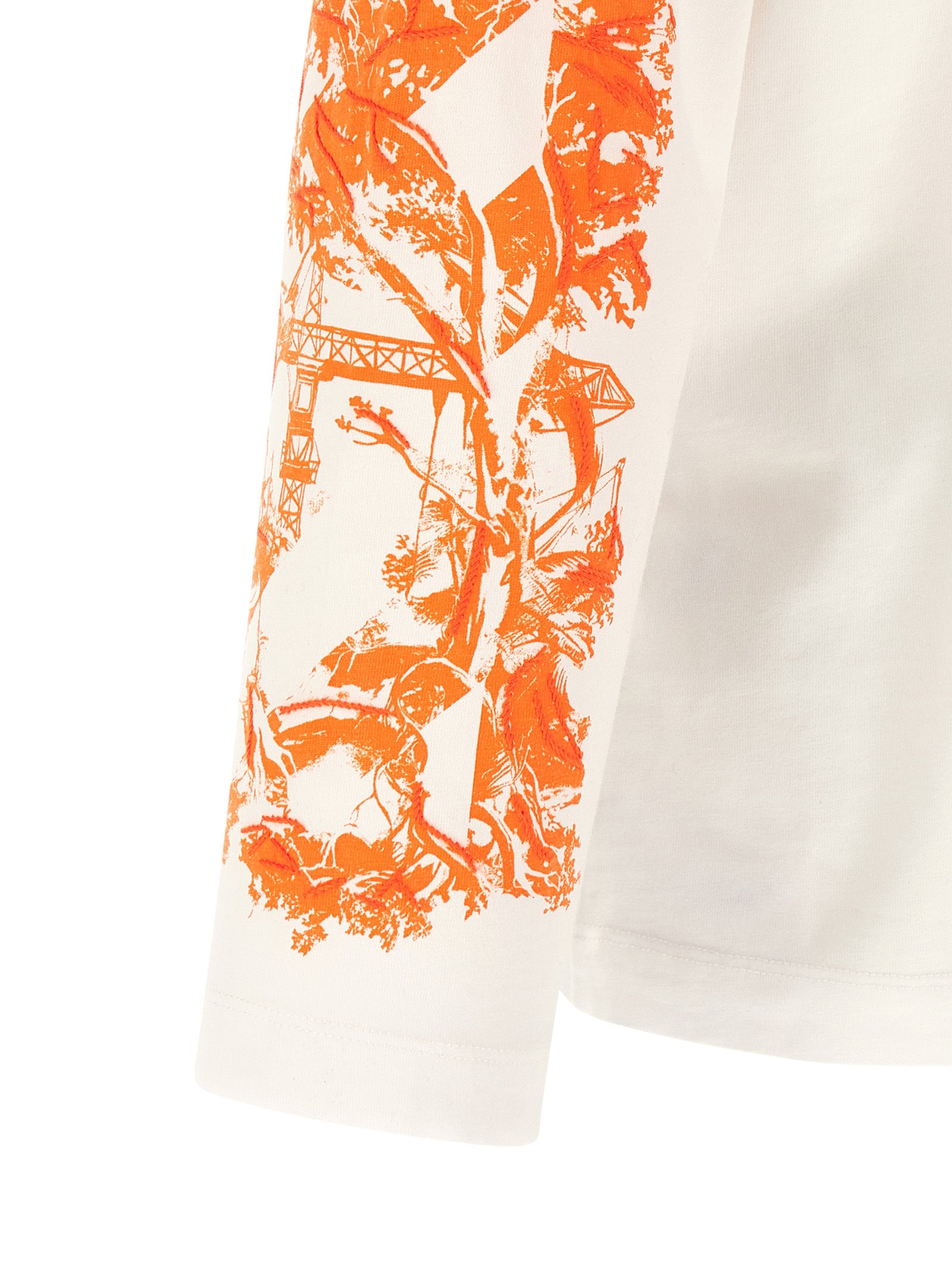 Weißes Baumwoll-T-Shirt