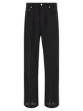 Schwarze Baumwolljeans im Relaxed Fit