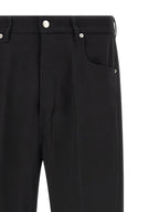 Schwarze Baumwolljeans im Relaxed Fit
