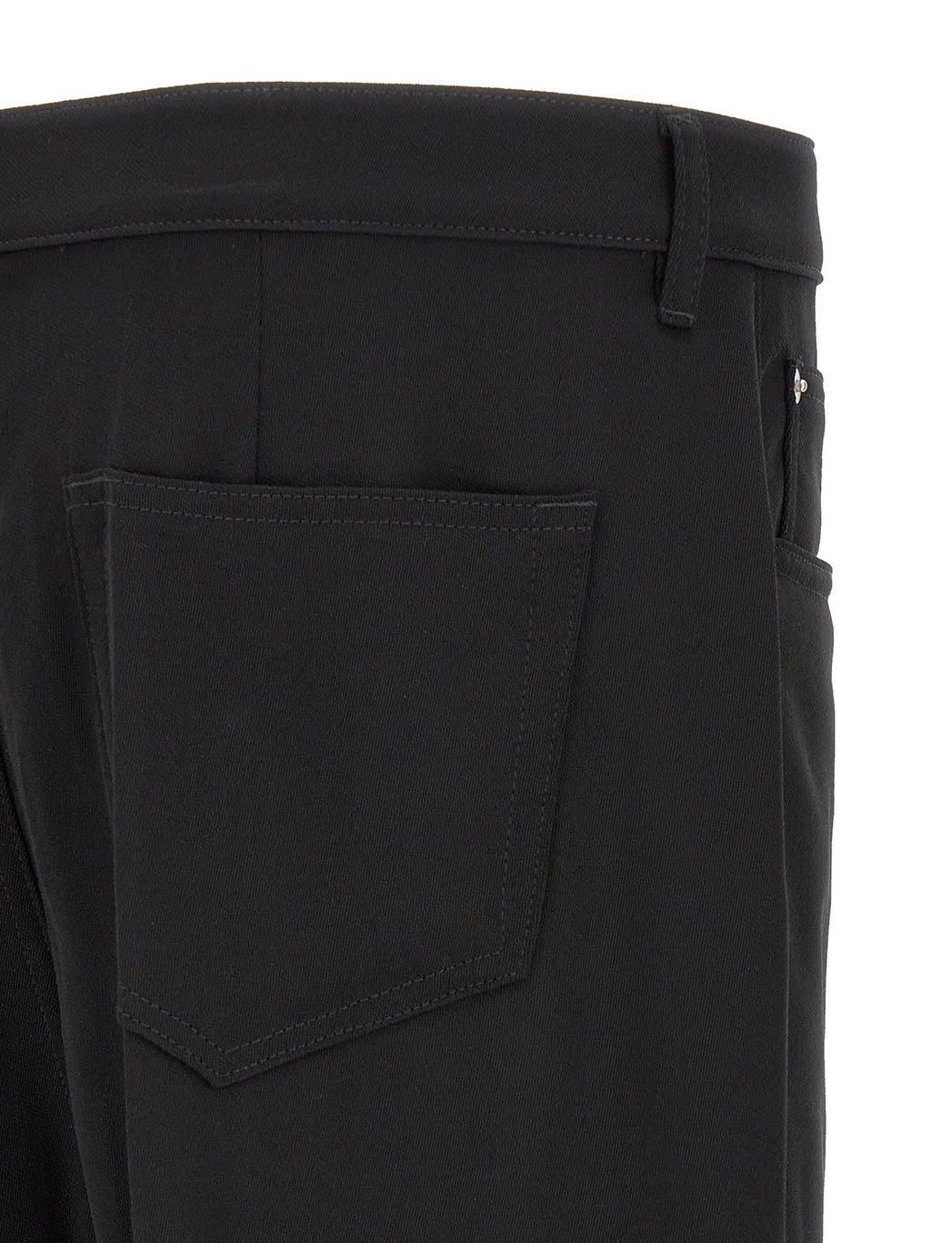 Schwarze Baumwolljeans im Relaxed Fit