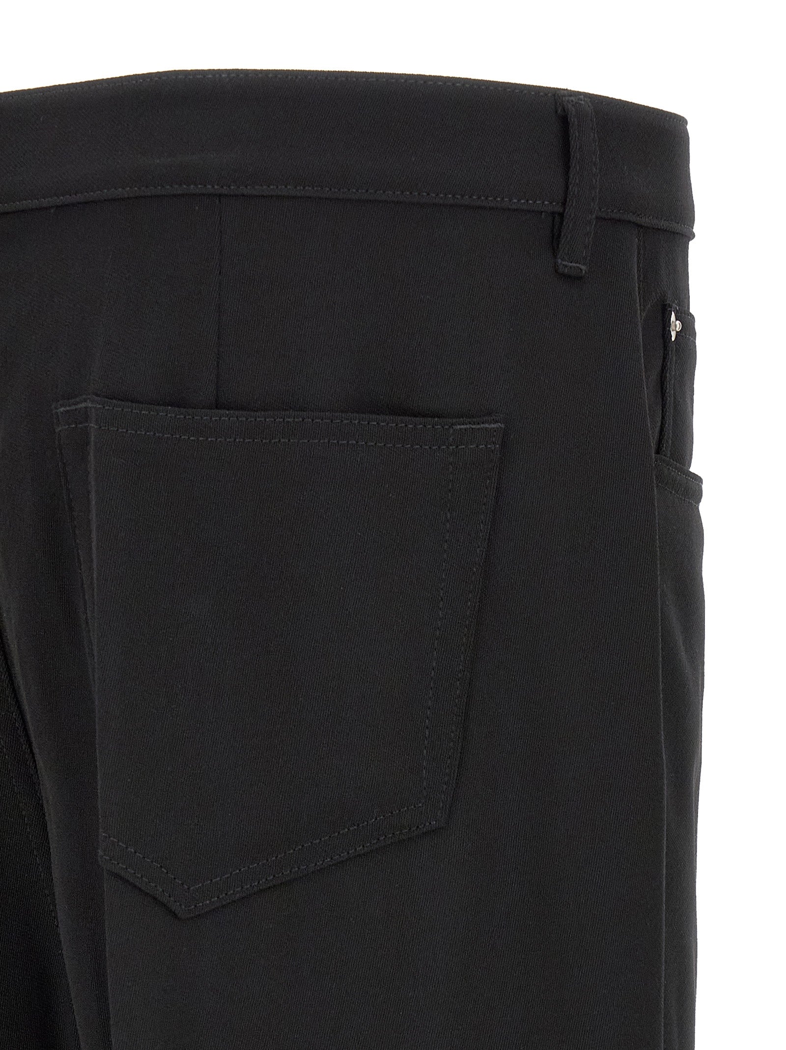 Schwarze Baumwolljeans im Relaxed Fit