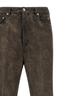 Graue Bootcut-Jeans aus Baumwolle
