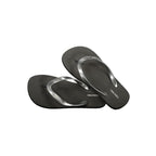 Schwarze Damen-Sandalen aus Polyurethan