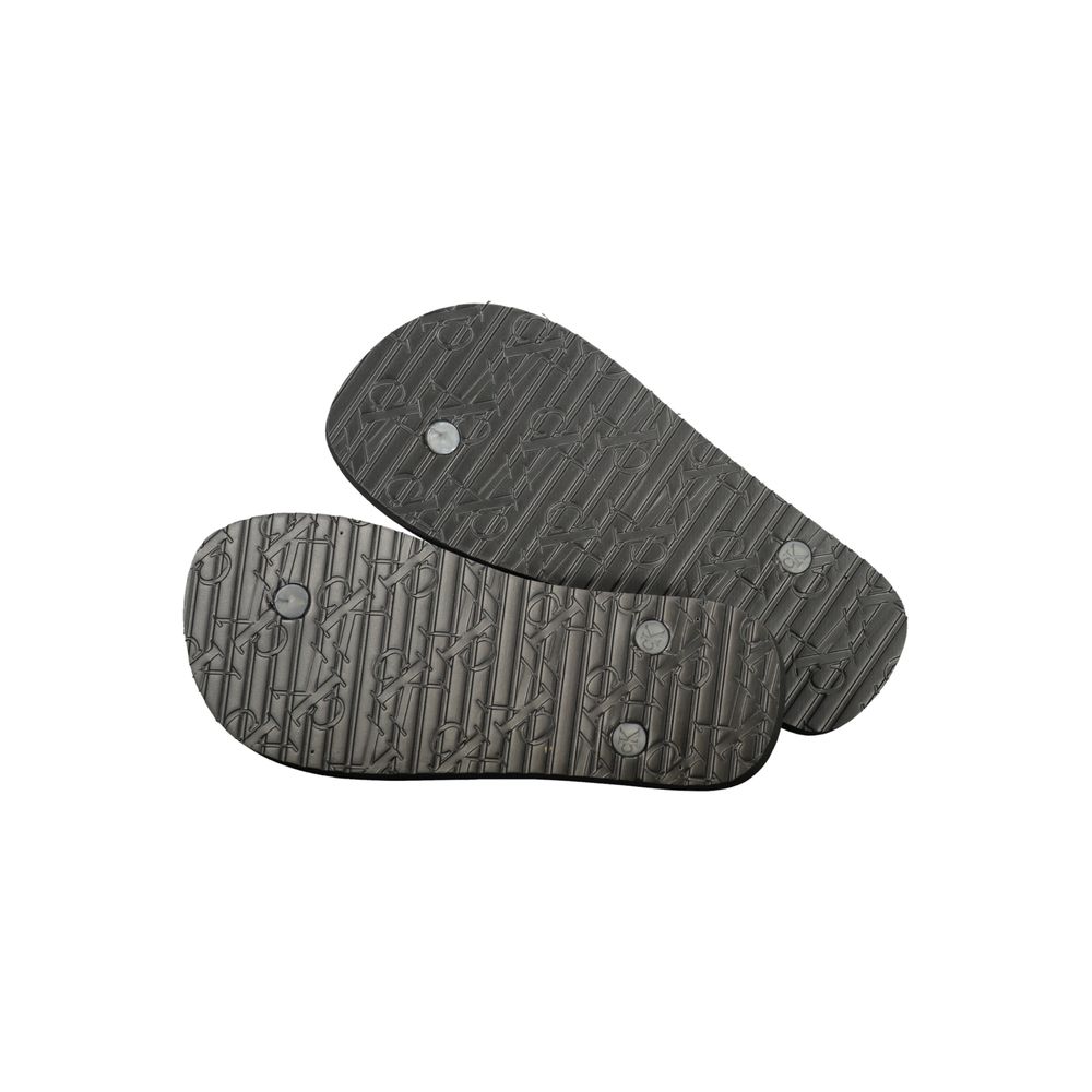 Schwarze Damen-Sandalen aus Polyurethan