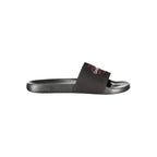 Schwarze Herren-Slipper aus Polyester