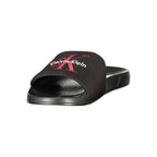 Schwarze Herren-Slipper aus Polyester