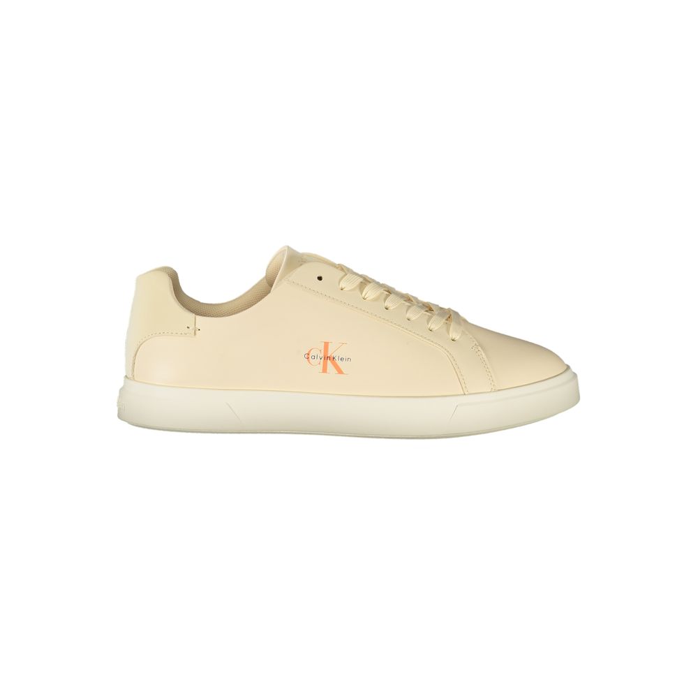 Damen-Sneaker aus beigem Polyurethan