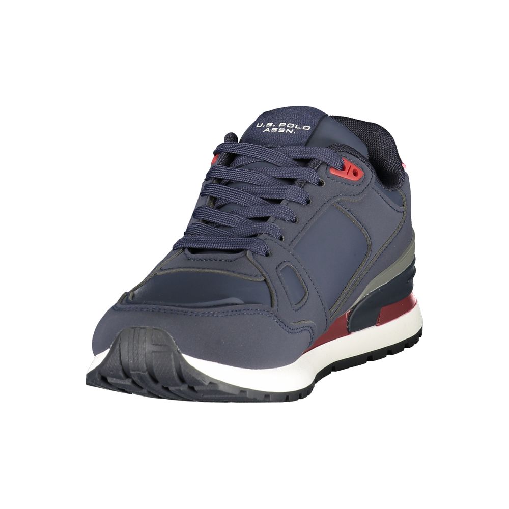 Blauer Sneaker aus Polyurethan für Herren
