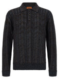 Mehrfarbige Strickjacke aus Viskose