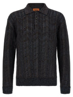 Mehrfarbige Strickjacke aus Viskose