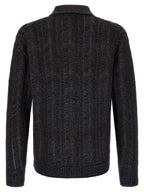Mehrfarbige Strickjacke aus Viskose