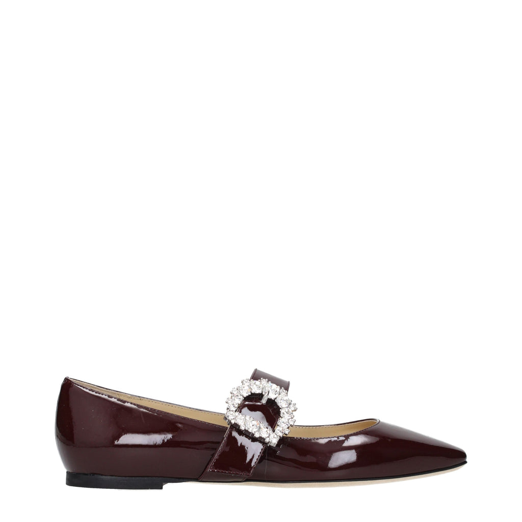 Rote Ballerinas aus Leder