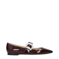Rote Ballerinas aus Leder