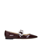 Rote Ballerinas aus Leder