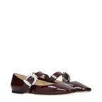 Rote Ballerinas aus Leder