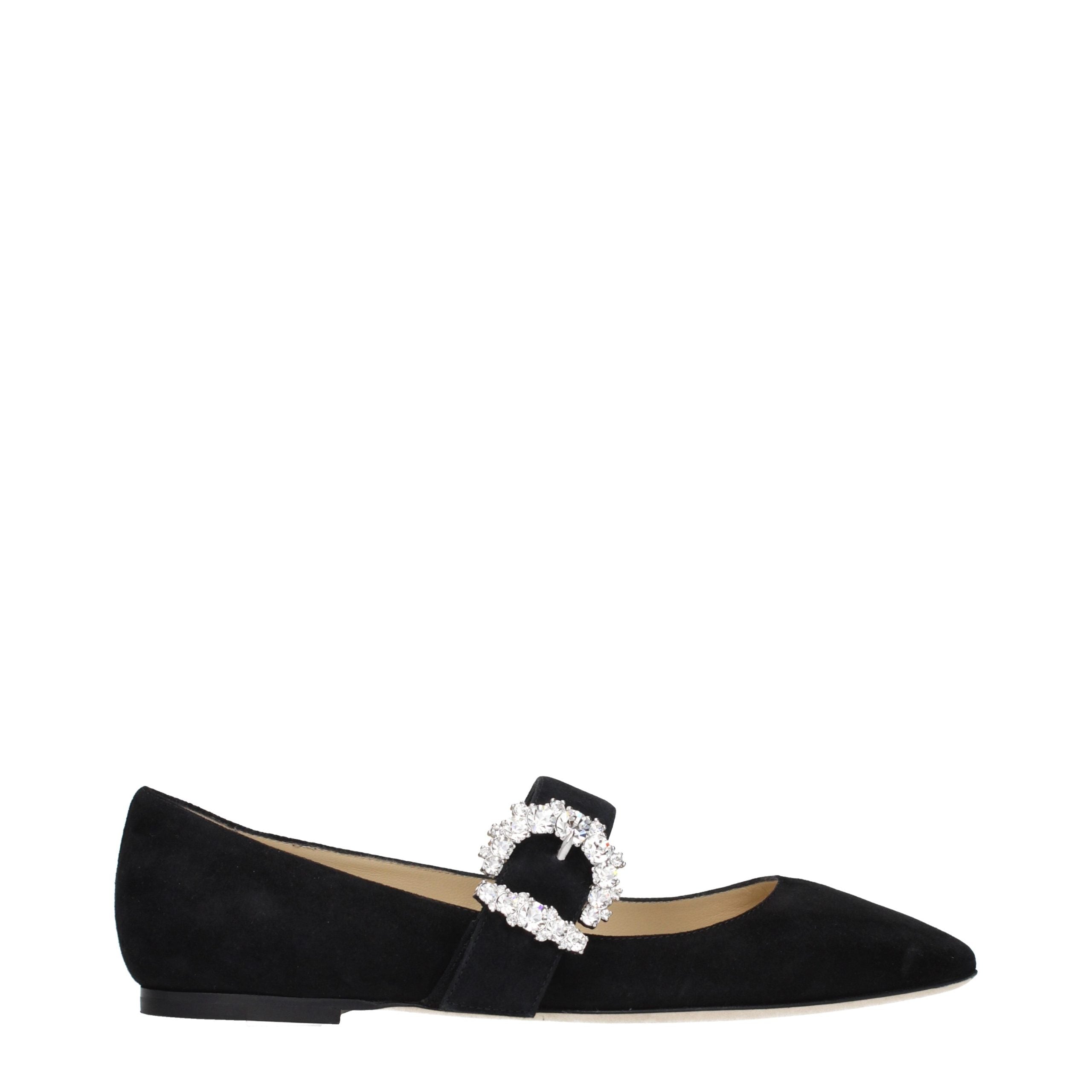 Schwarze Ballerinas aus Leder