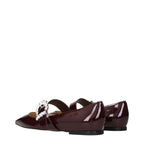 Rote Ballerinas aus Leder