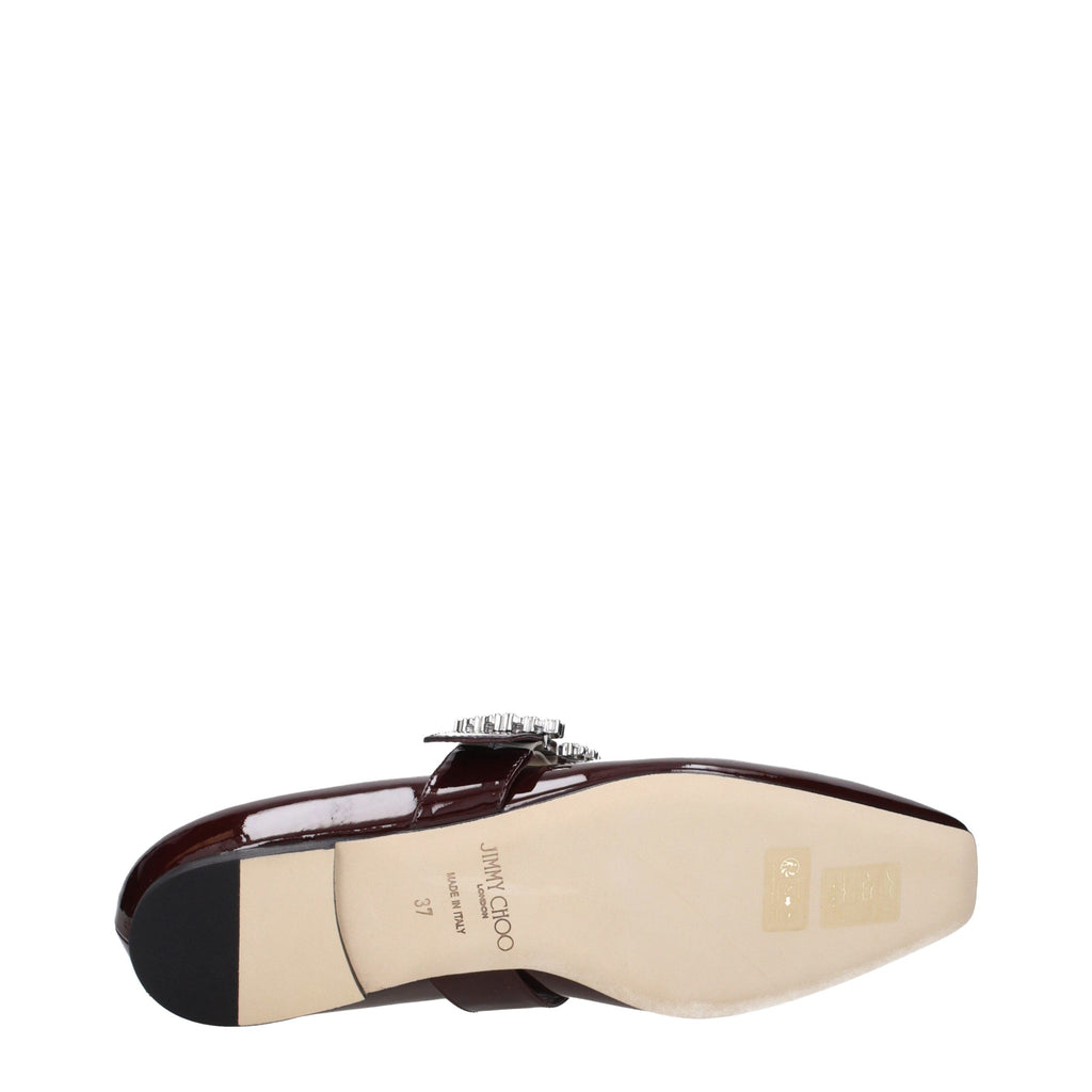 Rote Ballerinas aus Leder