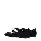 Schwarze Ballerinas aus Leder