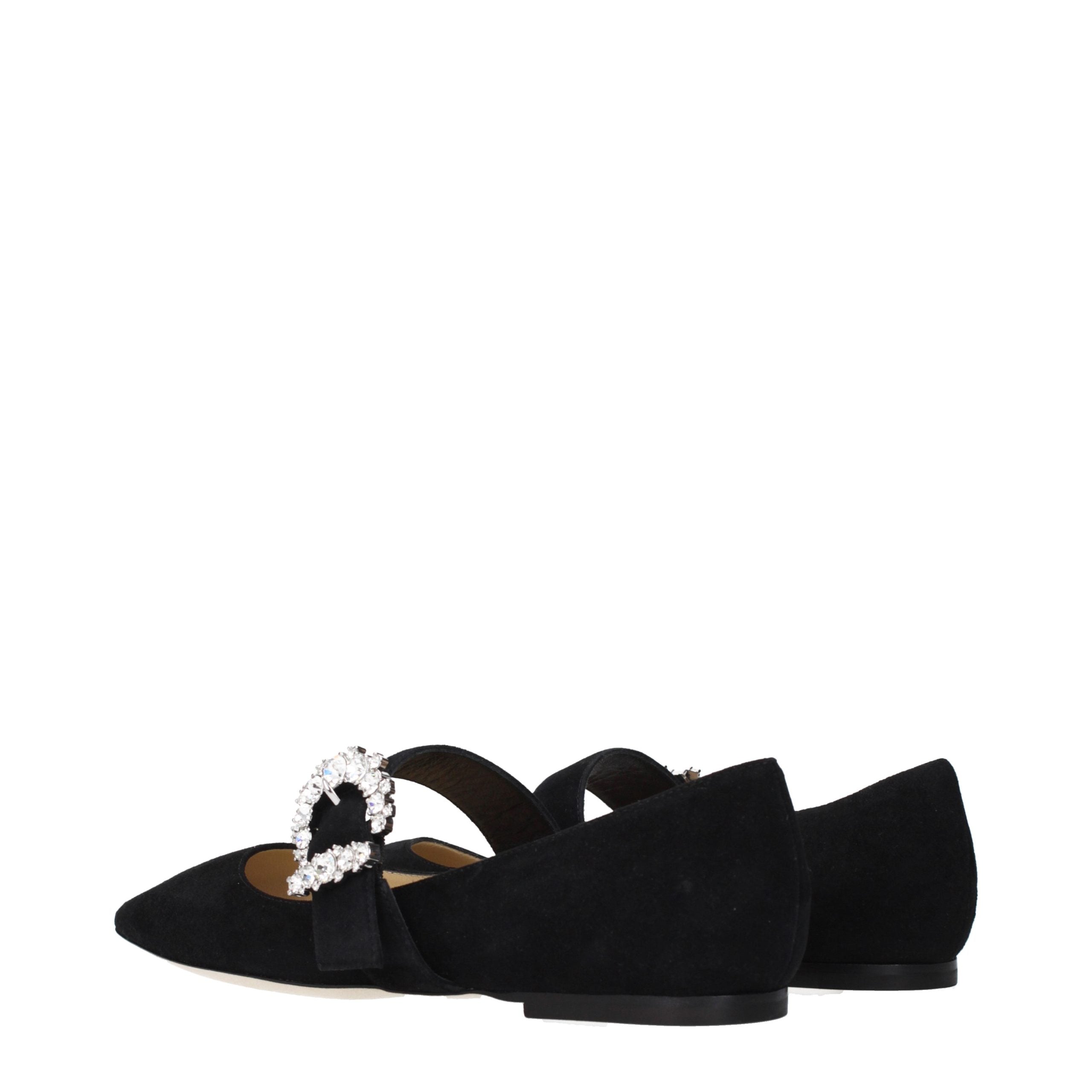 Schwarze Ballerinas aus Leder