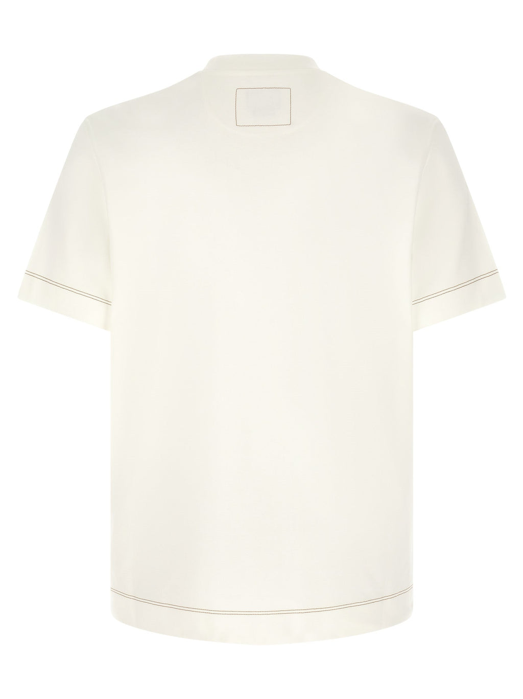 Weißes Baumwoll-T-Shirt Fendi