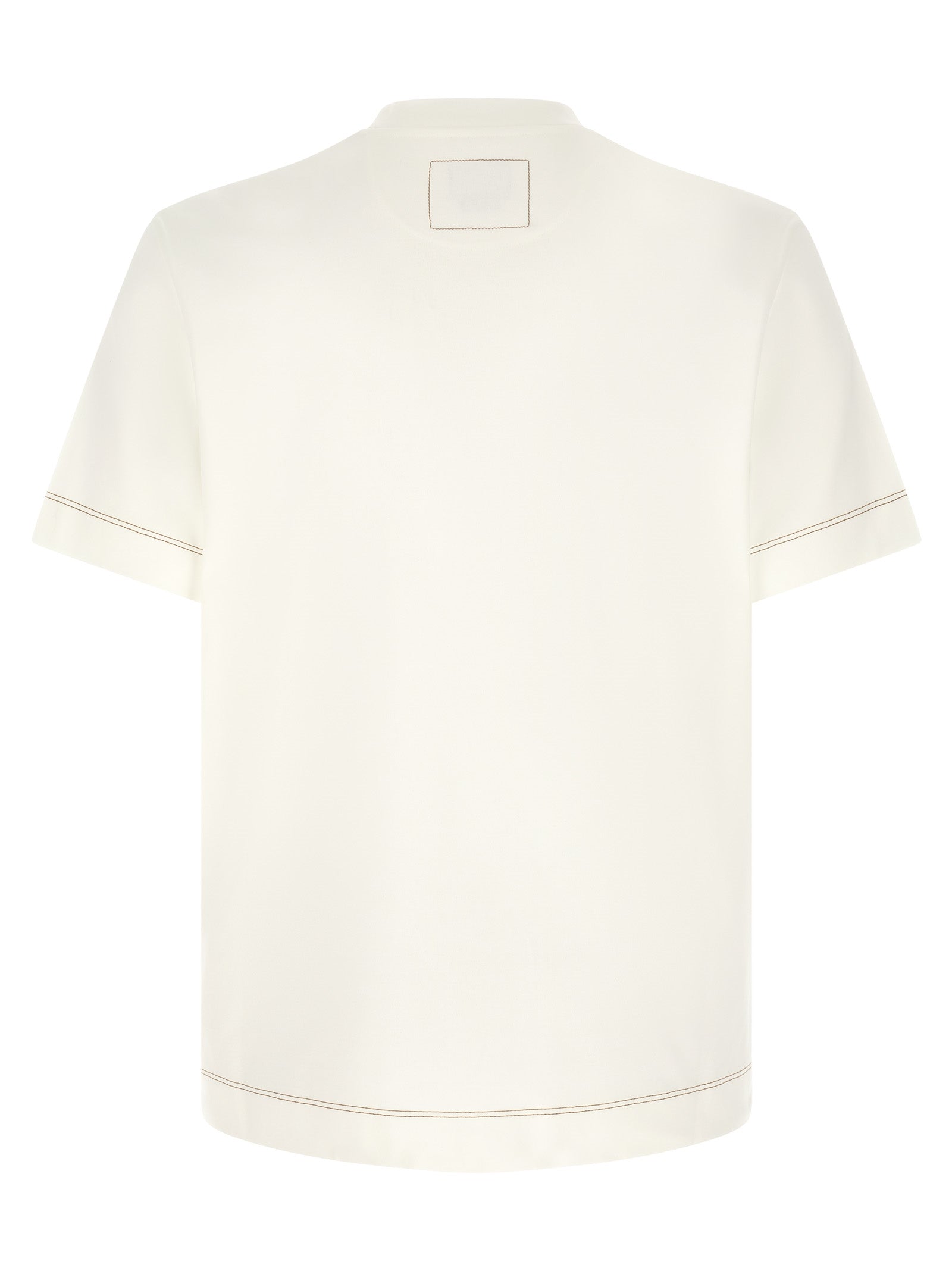 Weißes Baumwoll-T-Shirt Fendi