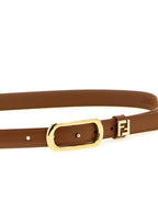 Brauner Kalbsleder Gürtel Regular
