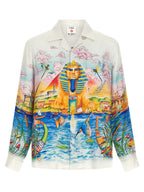 Mehrfarbige Seidenbluse