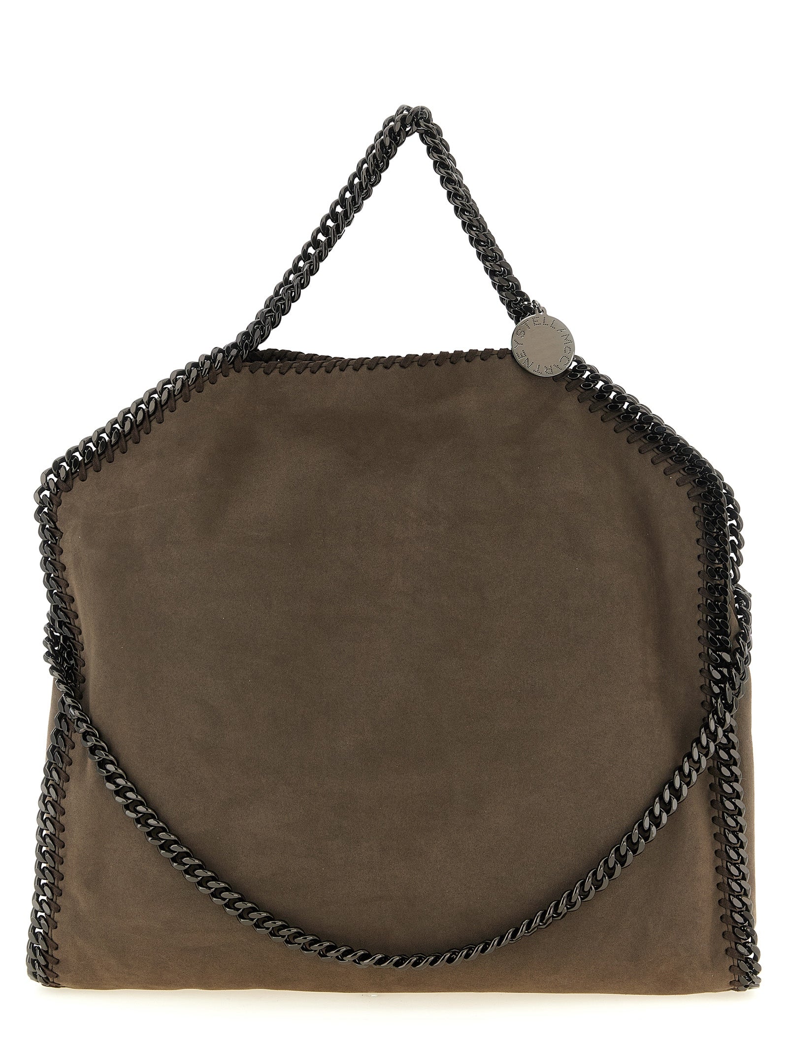 Graue Schultertasche aus Polyamid