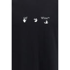 Schwarzes Baumwoll-T-Shirt