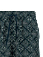 Mehrfarbige Cargo-Shorts aus Seide