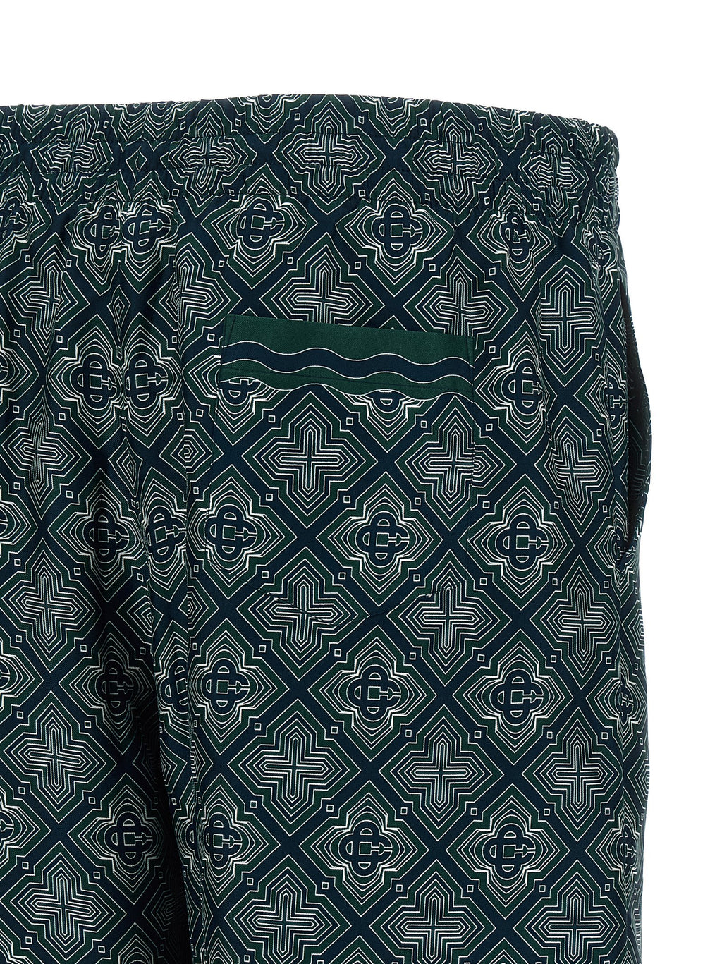 Mehrfarbige Cargo-Shorts aus Seide