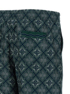 Mehrfarbige Cargo-Shorts aus Seide