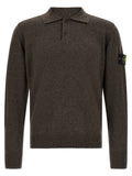 Braunes Poloshirt aus Wolle