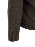 Braunes Poloshirt aus Wolle