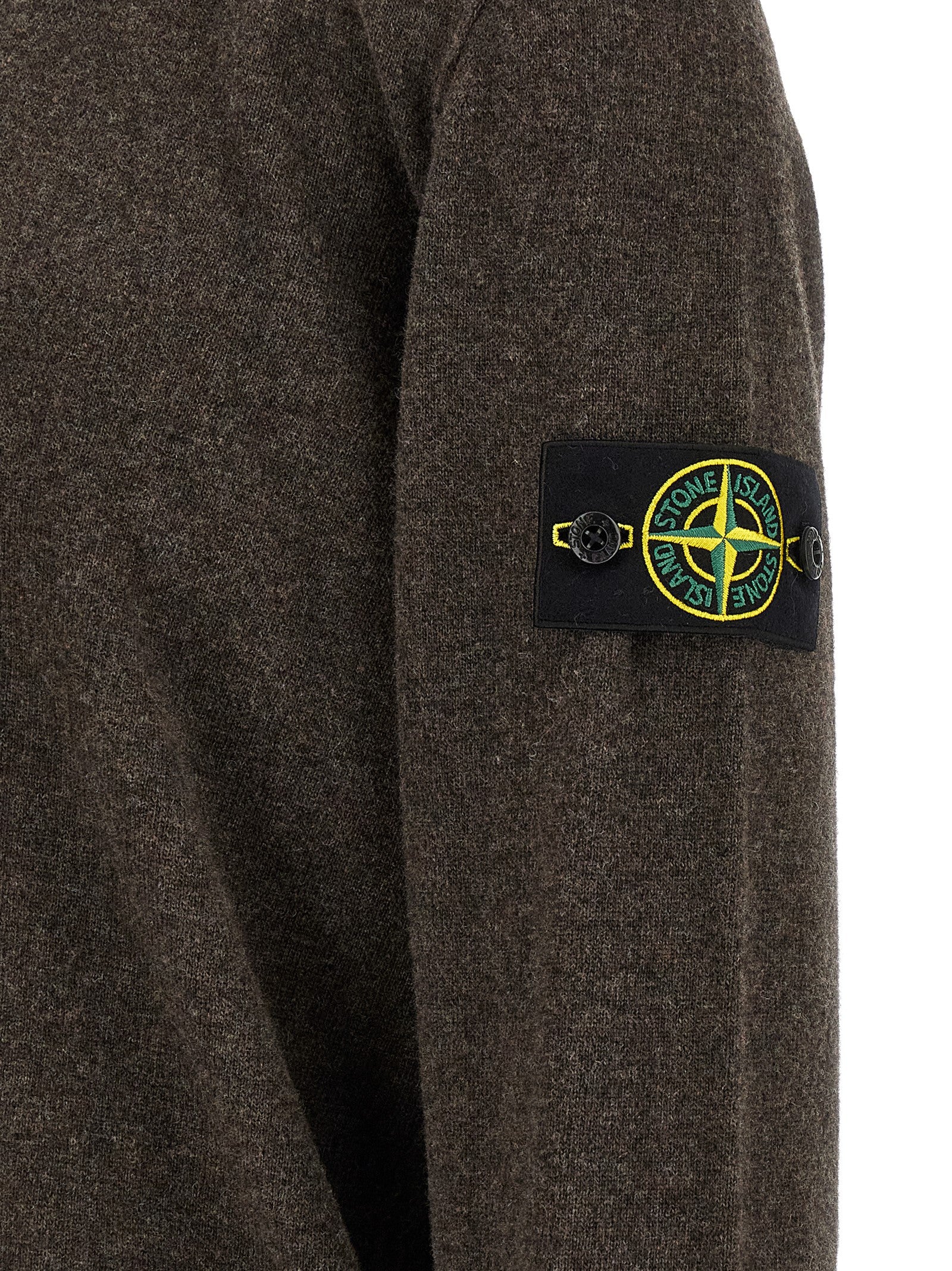 Braunes Poloshirt aus Wolle