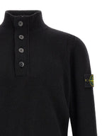 Schwarze Strickjacke aus Wolle