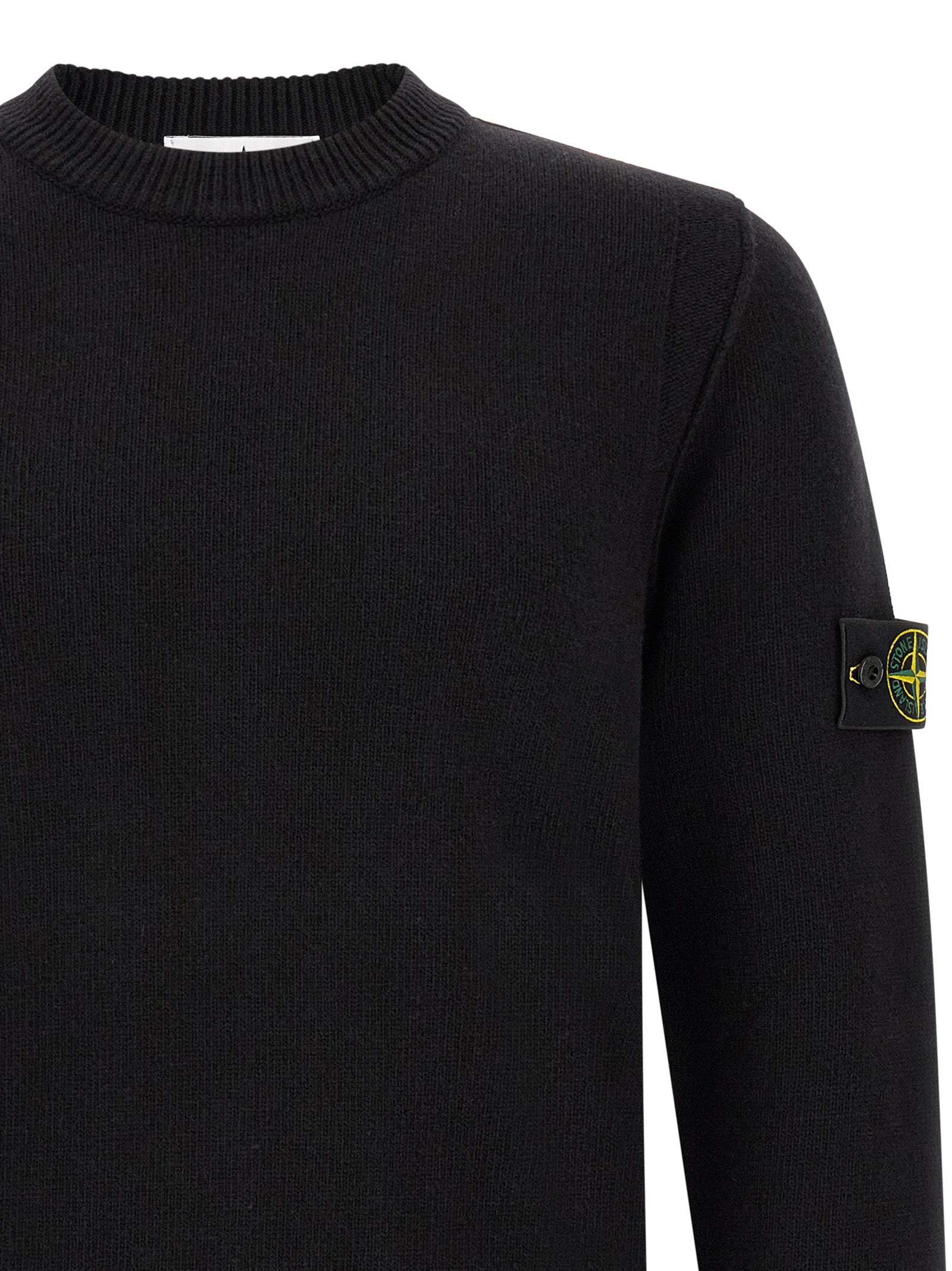 Schwarzer Cardigan aus Schurwolle